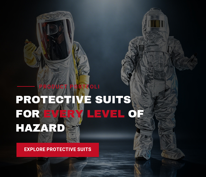 PROTECTIVE SUITS FOR EVERY LEYE.OF HAZARD